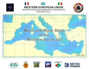 Couverture Wind and waves atlas of the Mediterranean Sea